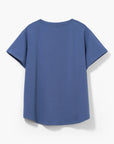 T-Shirt Oversize V Indygo