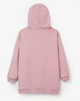 Bluza Oversize z Kapturem Brudny Róż