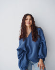 Bluza V Indygo