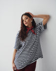 T-Shirt Oversize w Paski